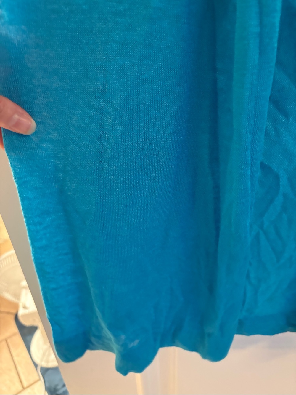 Ann Taylor Short Sleeve Turquoise Open-Front Cardigan NWT - Picture 7 of 14
